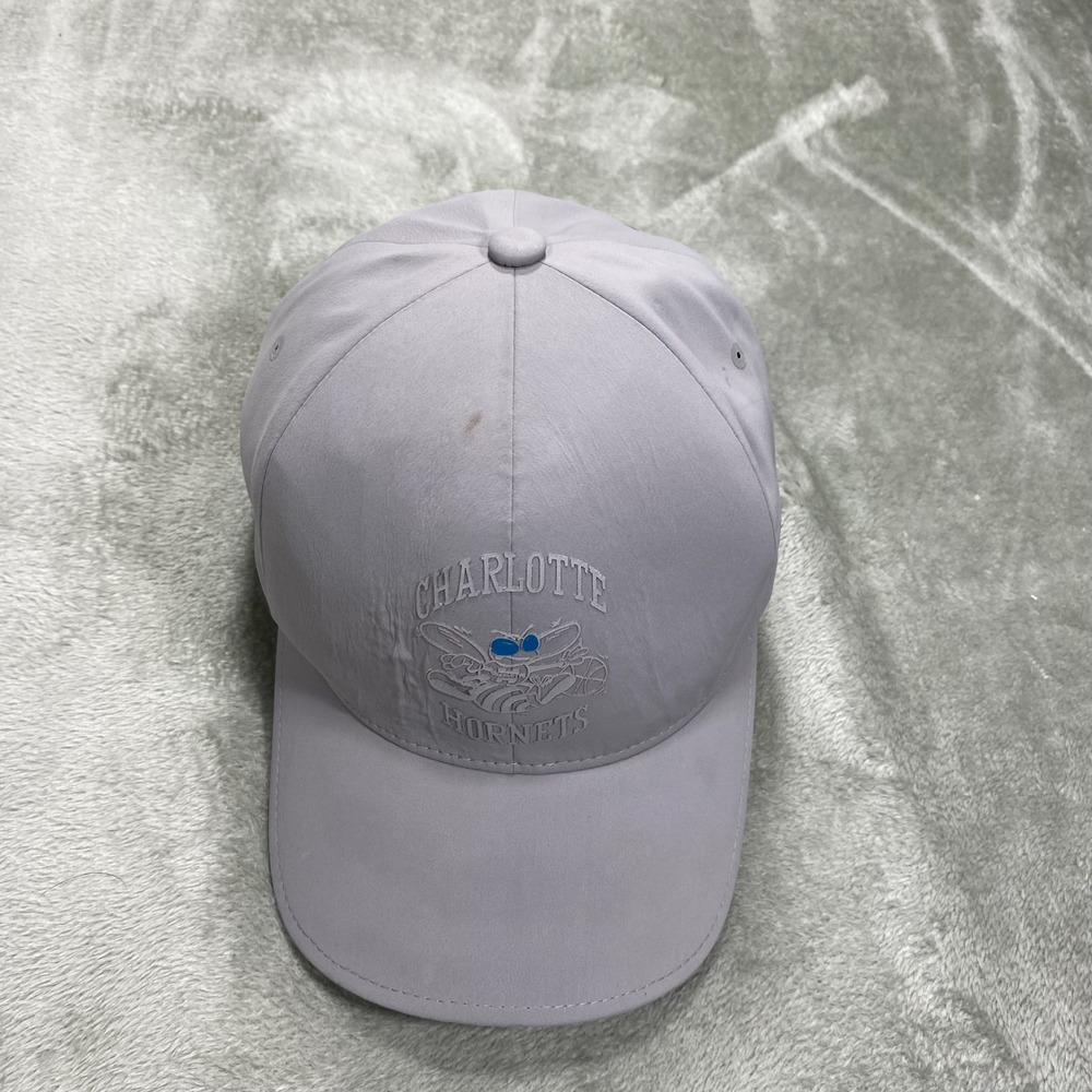 Mitchell & Ness‎ Charlotte Hornets Hat Mens L/XL Gray NBA Flexfit Delta Cap